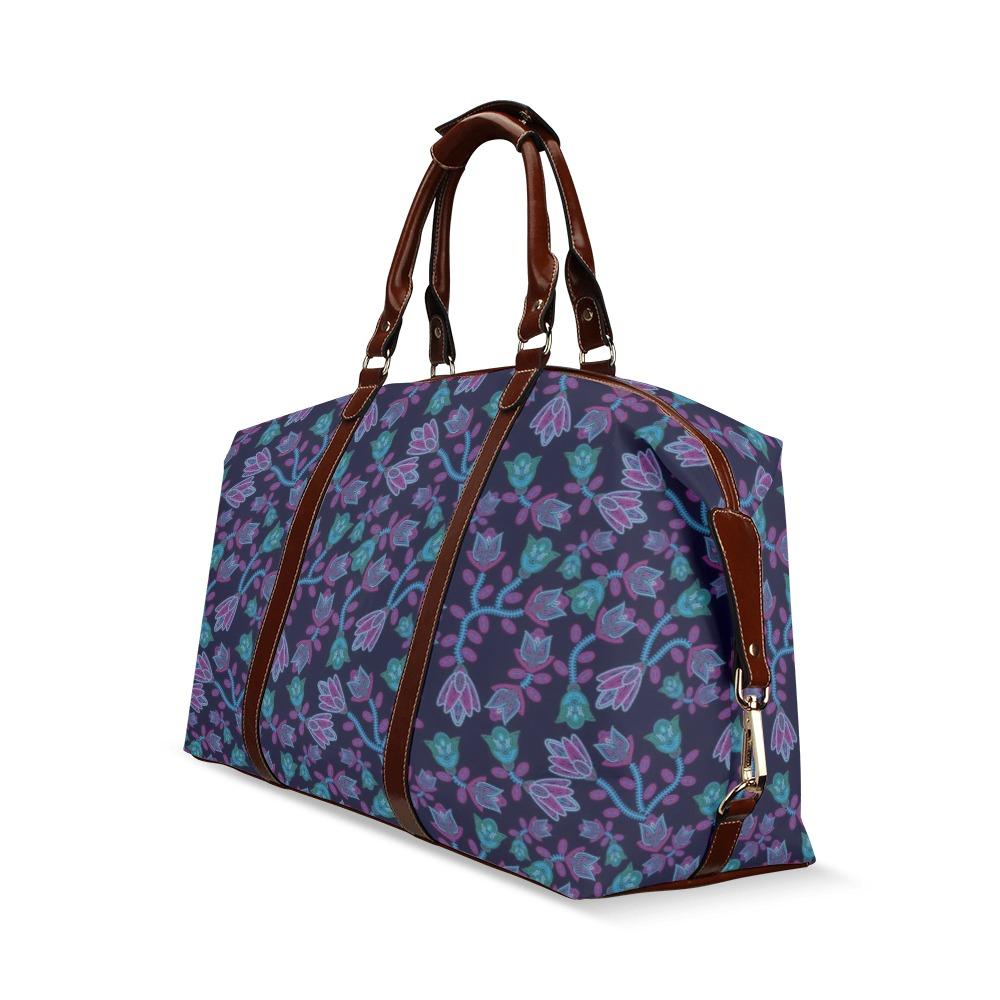 Beaded Blue Nouveau Classic Travel Bag (Model 1643) Remake Classic Travel Bags (1643) e-joyer 