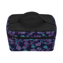 Load image into Gallery viewer, Beaded Blue Nouveau Cosmetic Bag/Large (Model 1658) bag e-joyer 
