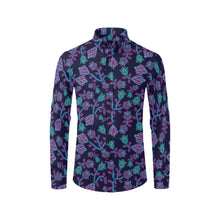 Load image into Gallery viewer, Beaded-Blue-Nouveau Men&#39;s All Over Print Casual Dress Shirt (Model T61) Men&#39;s Dress Shirt (T61) e-joyer 
