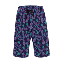 Load image into Gallery viewer, Beaded Blue Nouveau Men&#39;s All Over Print Casual Shorts (Model L23) short e-joyer 
