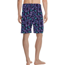 Load image into Gallery viewer, Beaded Blue Nouveau Men&#39;s All Over Print Casual Shorts (Model L23) short e-joyer 
