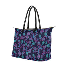 Load image into Gallery viewer, Beaded Blue Nouveau Single-Shoulder Lady Handbag (Model 1714) bag e-joyer 
