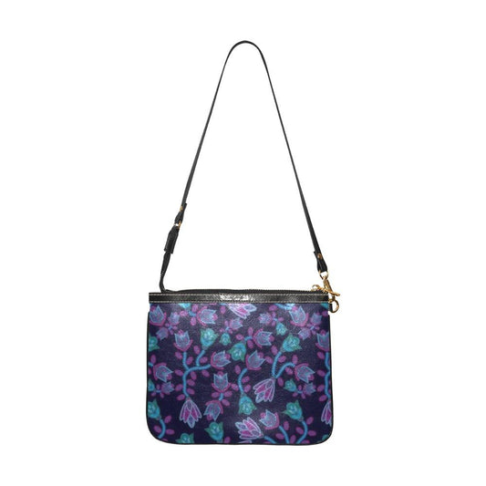 Beaded Blue Nouveau Small Shoulder Bag (Model 1710) Small Shoulder Bag (1710) e-joyer 