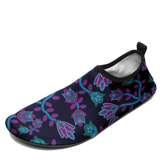 Beaded Blue Nouveau Sockamoccs Kid's Slip On Shoes Herman 