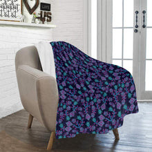 Load image into Gallery viewer, Beaded Blue Nouveau Ultra-Soft Micro Fleece Blanket 40&quot;x50&quot; Ultra-Soft Blanket 40&#39;&#39;x50&#39;&#39; e-joyer 
