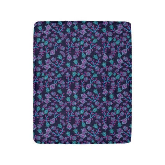 Beaded Blue Nouveau Ultra-Soft Micro Fleece Blanket 40"x50" Ultra-Soft Blanket 40''x50'' e-joyer 