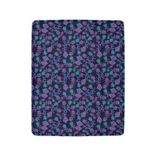 Load image into Gallery viewer, Beaded Blue Nouveau Ultra-Soft Micro Fleece Blanket 40&quot;x50&quot; Ultra-Soft Blanket 40&#39;&#39;x50&#39;&#39; e-joyer 
