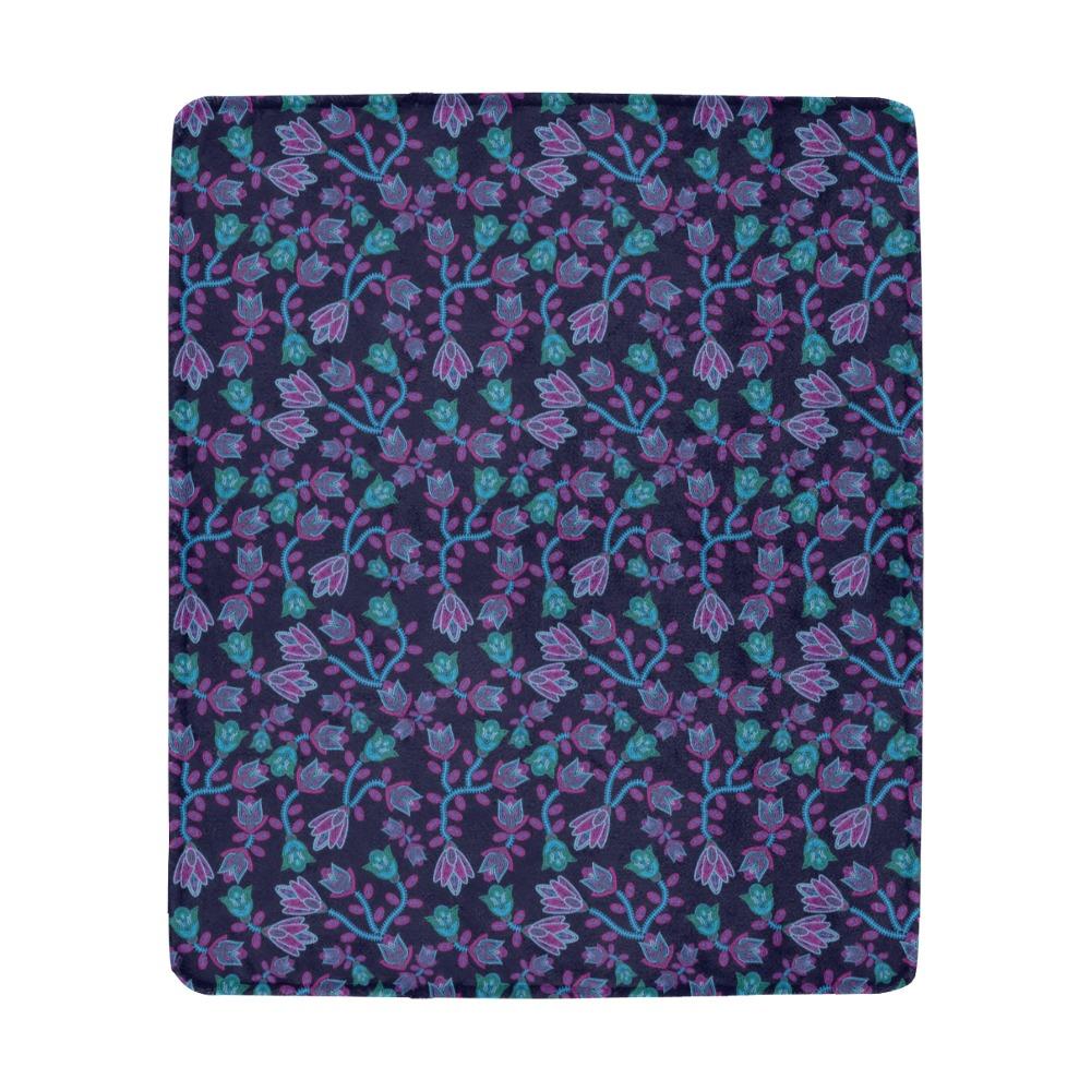 Beaded Blue Nouveau Ultra-Soft Micro Fleece Blanket 50"x60" Ultra-Soft Blanket 50''x60'' e-joyer 