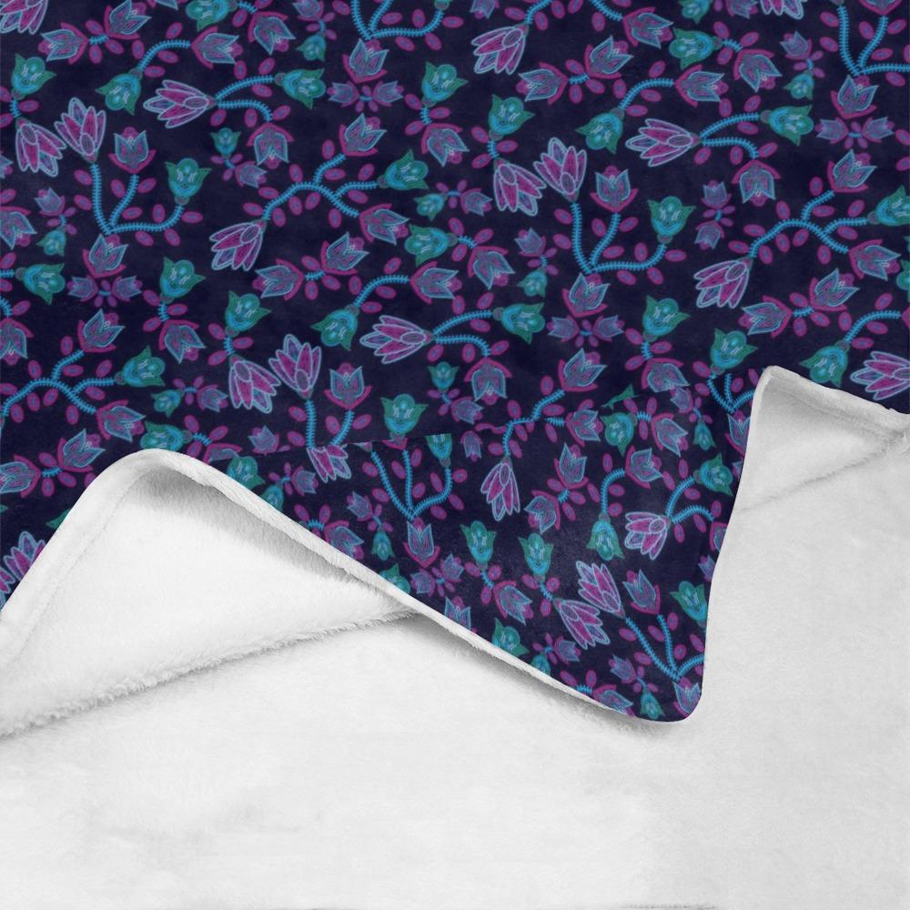 Beaded Blue Nouveau Ultra-Soft Micro Fleece Blanket 50"x60" Ultra-Soft Blanket 50''x60'' e-joyer 