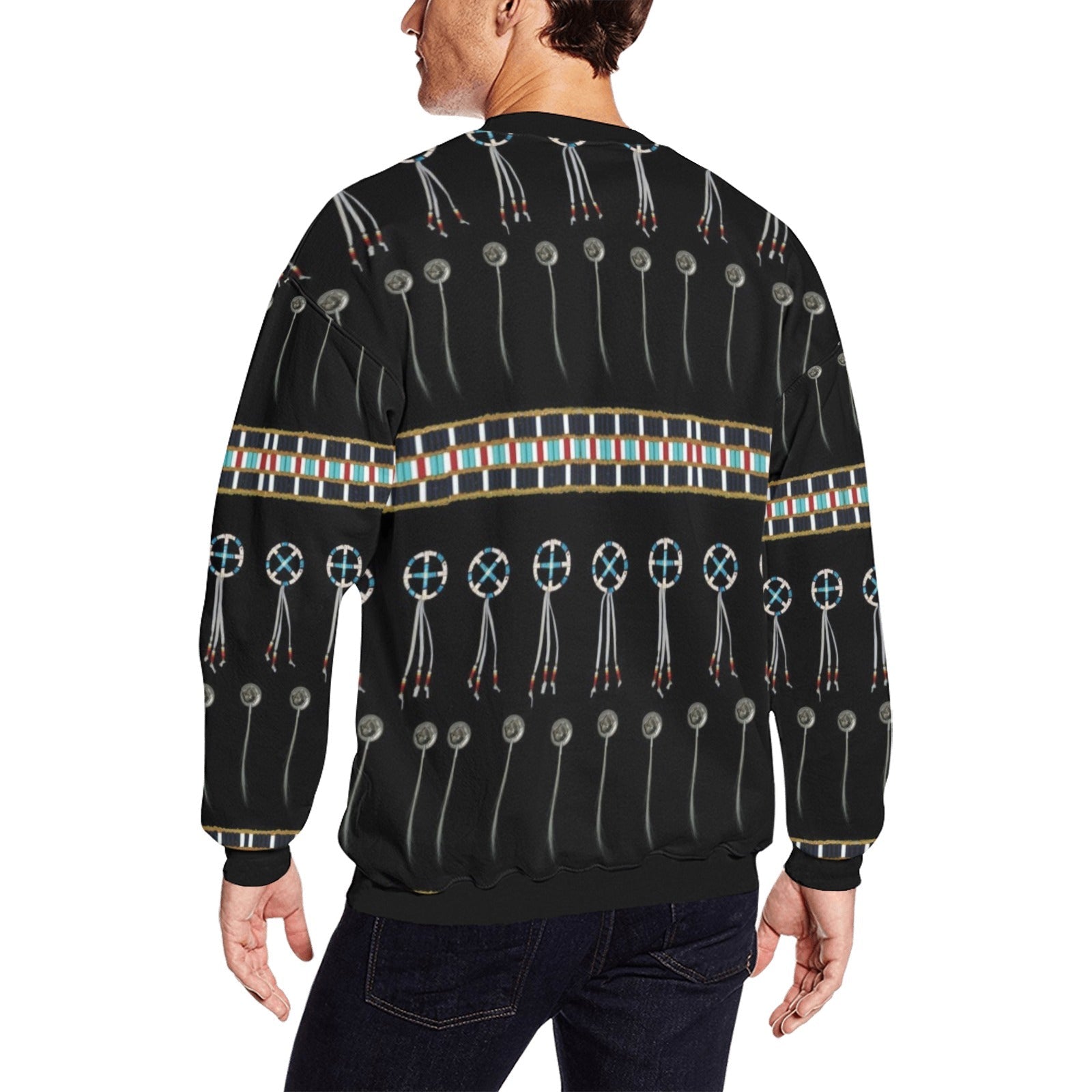 Beaded Bracelet All Over Print Crewneck Sweatshirt for Men (Model H18) shirt e-joyer 