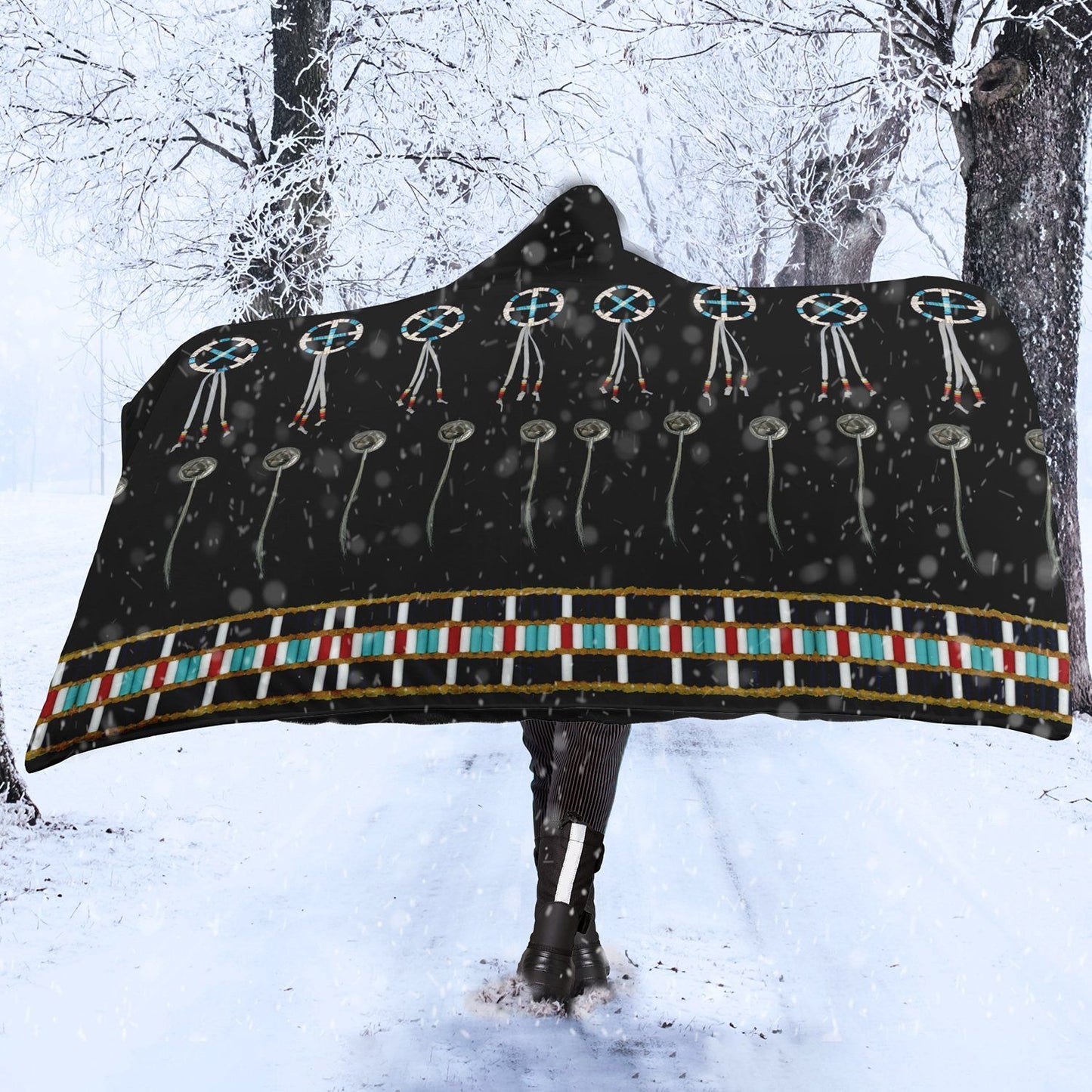 Beaded Bracelet Hooded Blanket blanket 49 Dzine 