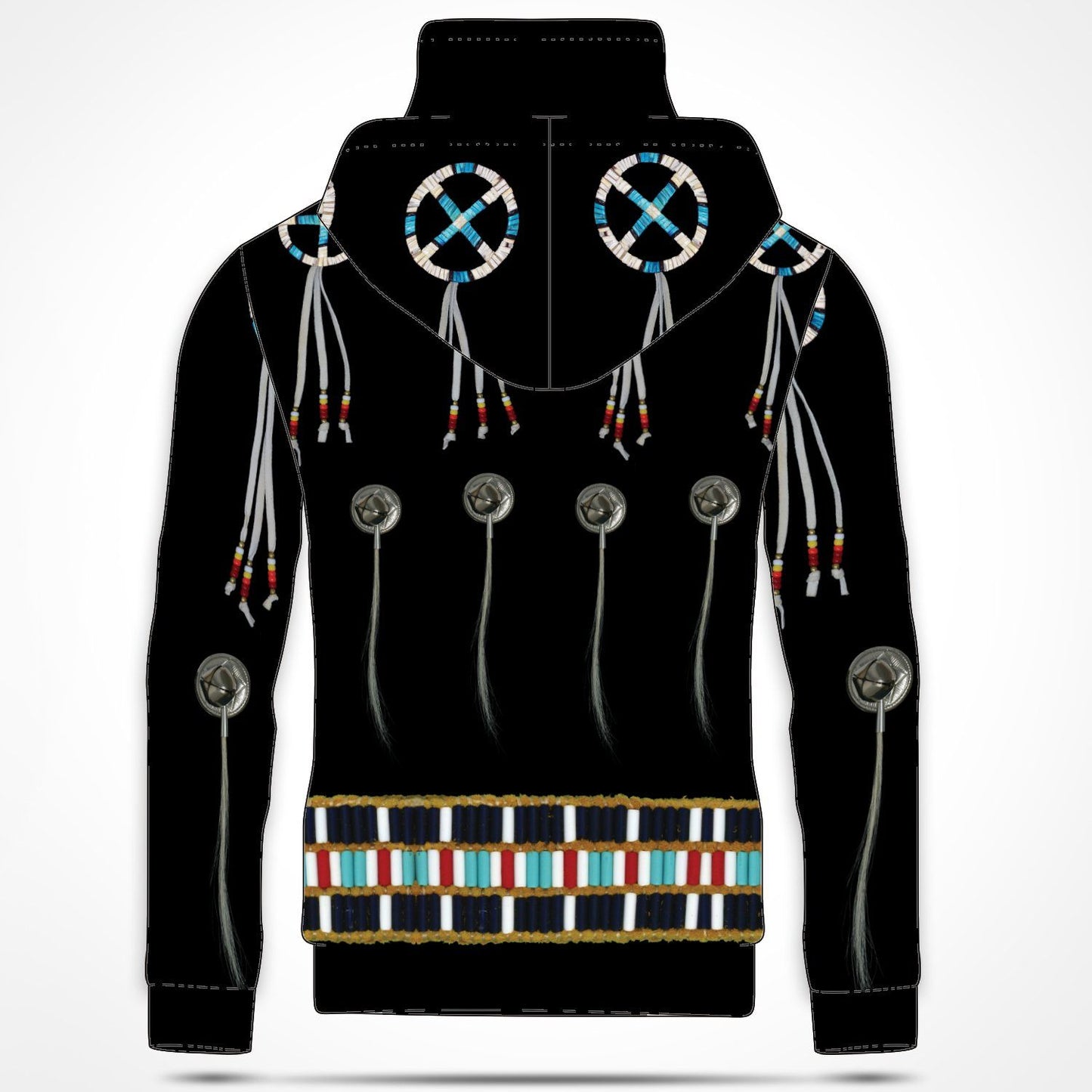 Beaded Bracelet Hoodie with Face Cover 49 Dzine 