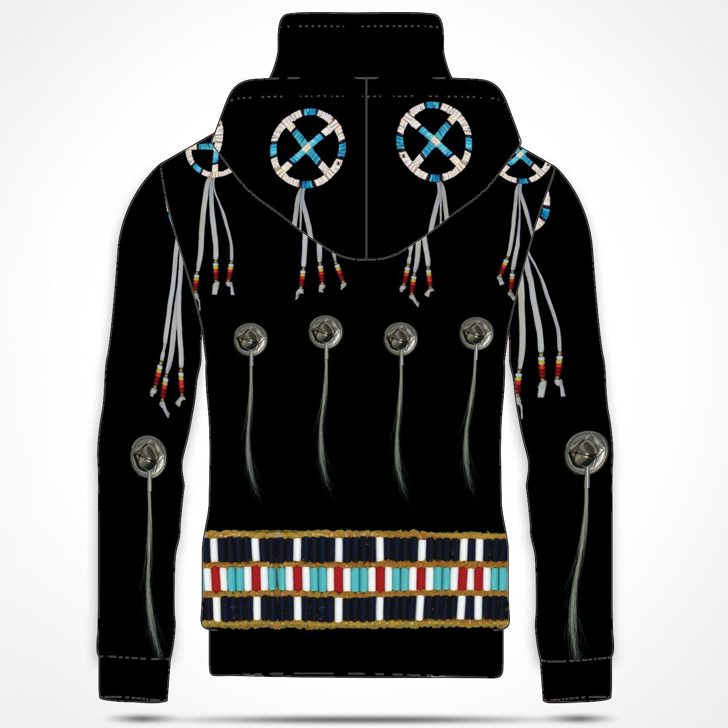 Beaded Bracelet Hoodie with Face Cover 49 Dzine 