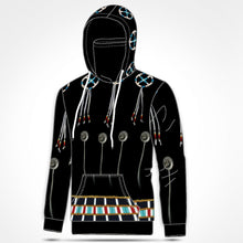 Load image into Gallery viewer, Beaded Bracelet Hoodie with Face Cover 49 Dzine 
