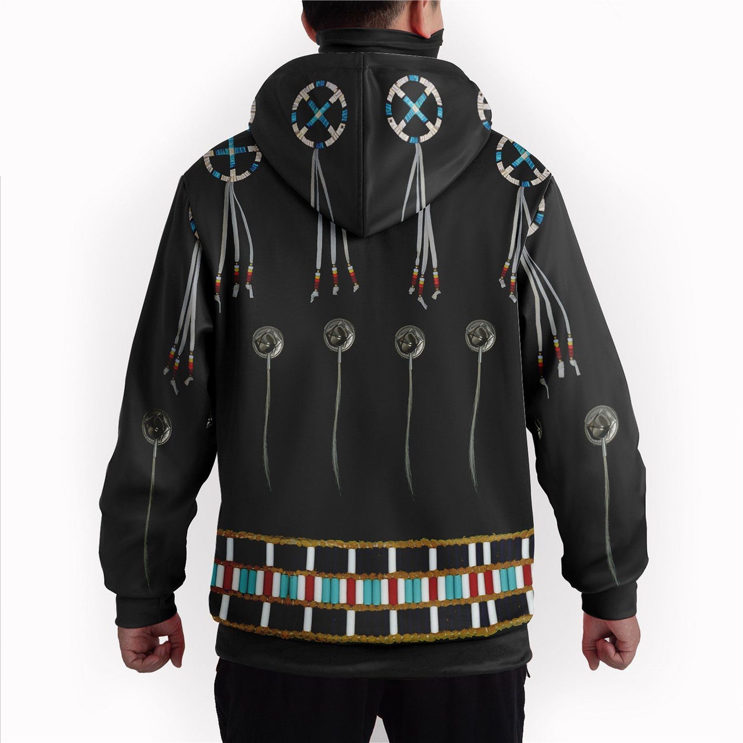Beaded Bracelet Hoodie with Face Cover 49 Dzine 