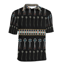 Load image into Gallery viewer, Beaded Bracelet Men&#39;s All Over Print Polo Shirt (Model T55) Men&#39;s Polo Shirt (Model T55) e-joyer 
