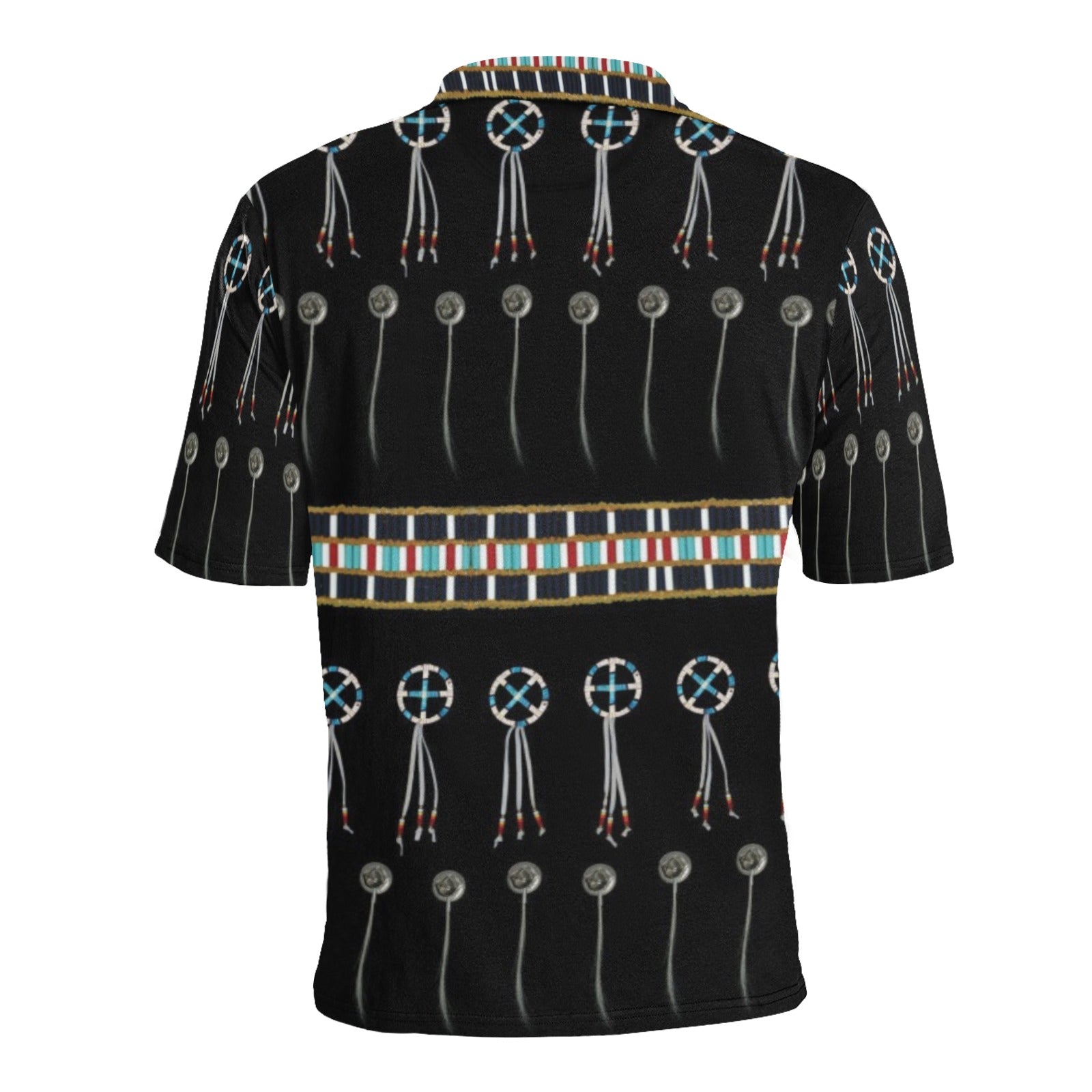 Beaded Bracelet Men's All Over Print Polo Shirt (Model T55) Men's Polo Shirt (Model T55) e-joyer 