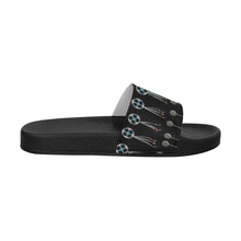 Load image into Gallery viewer, Beaded Bracelet Men&#39;s Slide Sandals (Model 057) sandals e-joyer 
