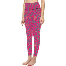 Load image into Gallery viewer, Beaded Lemonade All Over Print High-Waisted Leggings (Model L36) High-Waisted Leggings (L36) e-joyer 

