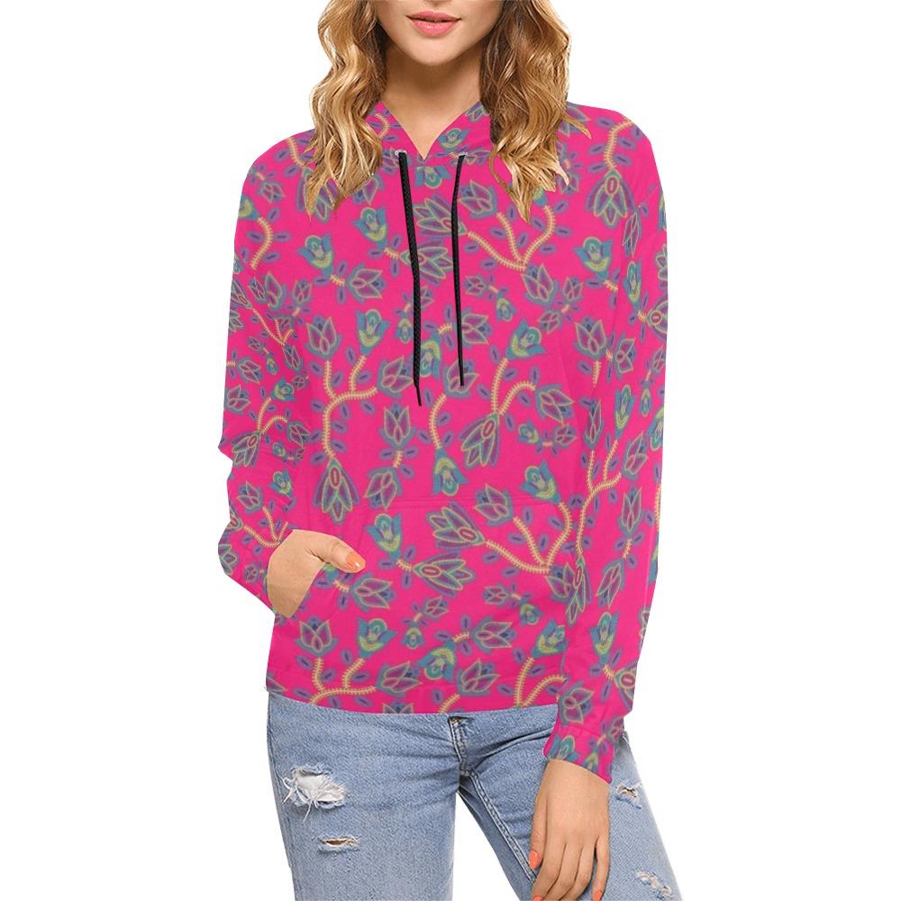 Beaded Lemonade All Over Print Hoodie for Women (USA Size) (Model H13) All Over Print Hoodie for Women (H13) e-joyer 