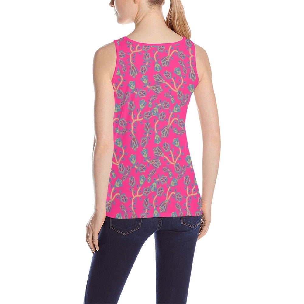 Beaded Lemonade All Over Print Tank Top for Women (Model T43) All Over Print Tank Top for Women (T43) e-joyer 