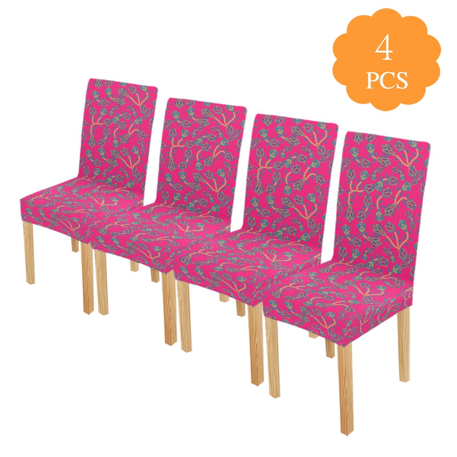 Beaded Lemonade Chair Cover (Pack of 4) Chair Cover (Pack of 4) e-joyer 