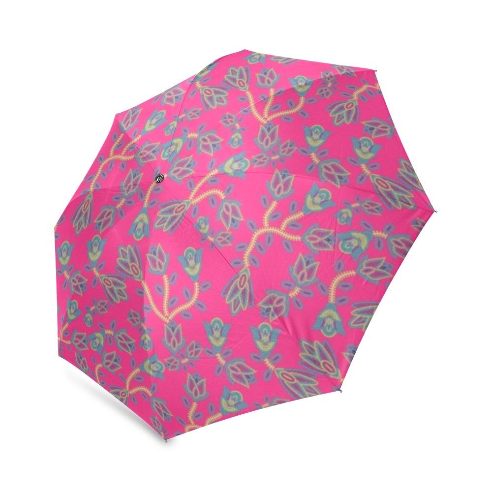 Beaded Lemonade Foldable Umbrella (Model U01) Foldable Umbrella e-joyer 