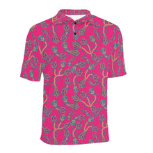 Load image into Gallery viewer, Beaded Lemonade Men&#39;s All Over Print Polo Shirt (Model T55) Men&#39;s Polo Shirt (Model T55) e-joyer 
