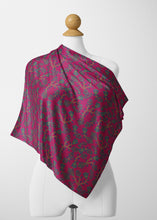 Load image into Gallery viewer, Beaded Lemonade Satin Shawl Scarf 49 Dzine 
