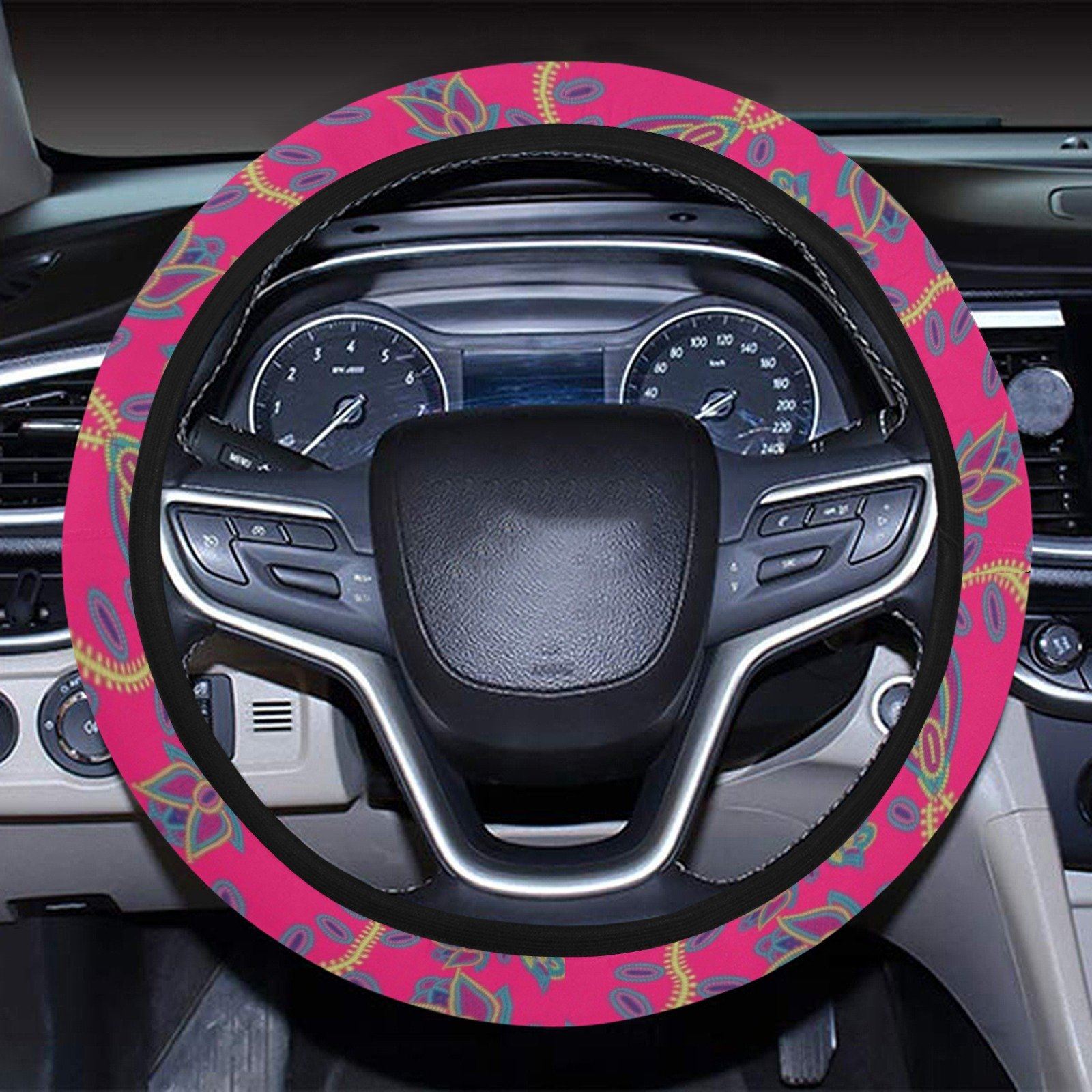 Beaded Lemonade Steering Wheel Cover with Elastic Edge Steering Wheel Cover with Elastic Edge e-joyer 