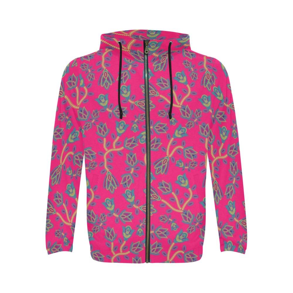 Beaded Lemonade Zip Hoodie by 49 Dzine