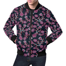 Load image into Gallery viewer, Beaded Pink All Over Print Bomber Jacket for Men (Model H19) Jacket e-joyer 
