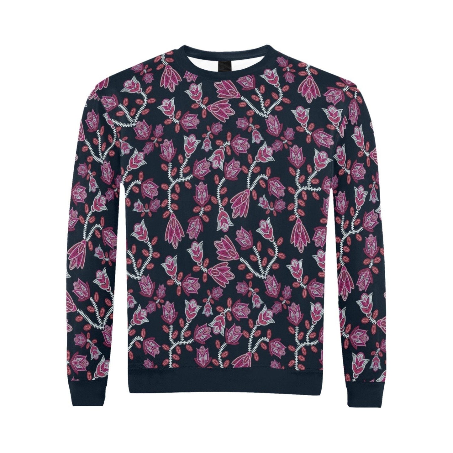 Beaded Pink All Over Print Crewneck Sweatshirt for Men (Model H18) shirt e-joyer 
