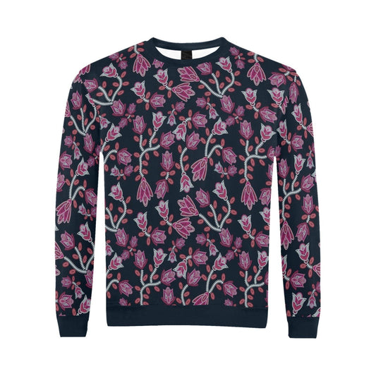 Beaded Pink All Over Print Crewneck Sweatshirt for Men (Model H18) shirt e-joyer 