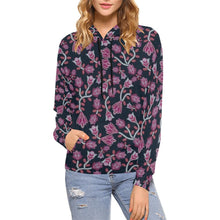 Load image into Gallery viewer, Beaded Pink All Over Print Hoodie for Women (USA Size) (Model H13) All Over Print Hoodie for Women (H13) e-joyer 
