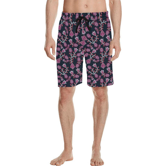 Beaded Pink Men's All Over Print Casual Shorts (Model L23) short e-joyer 