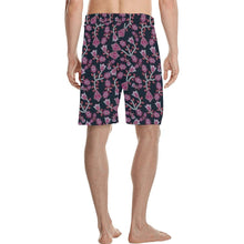 Load image into Gallery viewer, Beaded Pink Men&#39;s All Over Print Casual Shorts (Model L23) short e-joyer 
