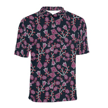 Load image into Gallery viewer, Beaded Pink Men&#39;s All Over Print Polo Shirt (Model T55) Men&#39;s Polo Shirt (Model T55) e-joyer 
