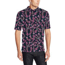 Load image into Gallery viewer, Beaded Pink Men&#39;s All Over Print Polo Shirt (Model T55) Men&#39;s Polo Shirt (Model T55) e-joyer 
