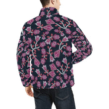 Load image into Gallery viewer, Beaded Pink Men&#39;s Stand Collar Padded Jacket (Model H41) Men&#39;s Stand Collar Padded Jacket (H41) e-joyer 
