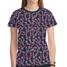 Load image into Gallery viewer, Beaded Pink New All Over Print T-shirt for Women (Model T45) tshirt e-joyer 
