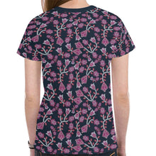 Load image into Gallery viewer, Beaded Pink New All Over Print T-shirt for Women (Model T45) tshirt e-joyer 
