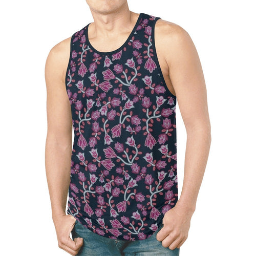 Beaded Pink New All Over Print Tank Top for Men (Model T46) New All Over Print Tank Top for Men (T46) e-joyer 