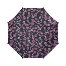 Load image into Gallery viewer, Beaded Pink Semi-Automatic Foldable Umbrella (Model U05) Semi-Automatic Foldable Umbrella e-joyer 
