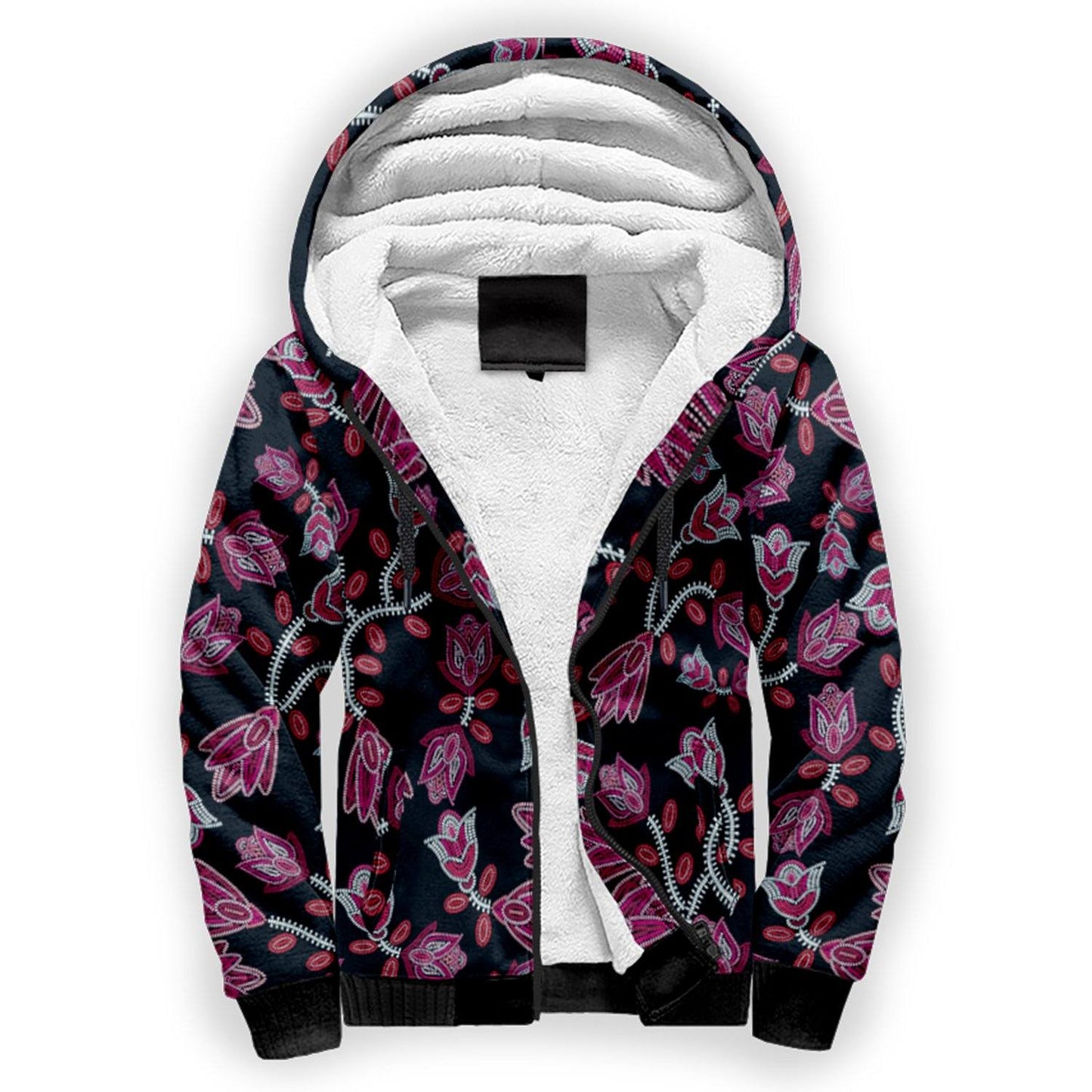 Beaded Pink Sherpa Hoodie hoodie Herman 