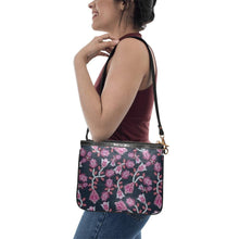 Load image into Gallery viewer, Beaded Pink Small Shoulder Bag (Model 1710) Small Shoulder Bag (1710) e-joyer 
