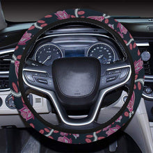 Load image into Gallery viewer, Beaded Pink Steering Wheel Cover with Elastic Edge Steering Wheel Cover with Elastic Edge e-joyer 
