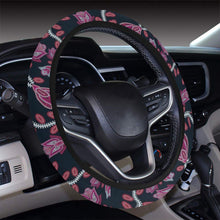 Load image into Gallery viewer, Beaded Pink Steering Wheel Cover with Elastic Edge Steering Wheel Cover with Elastic Edge e-joyer 
