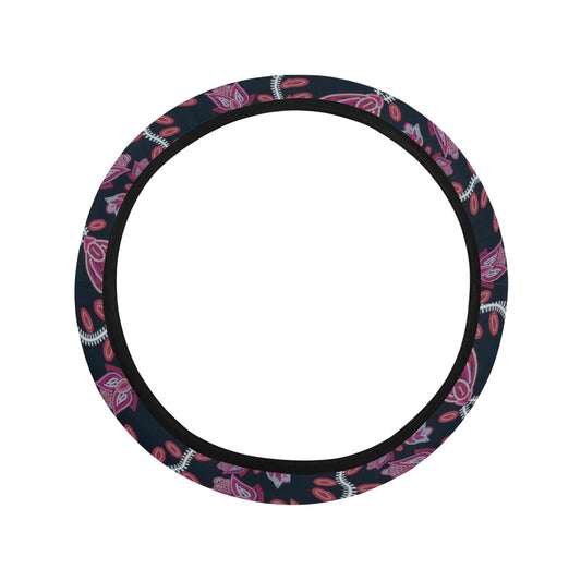 Beaded Pink Steering Wheel Cover with Elastic Edge Steering Wheel Cover with Elastic Edge e-joyer 