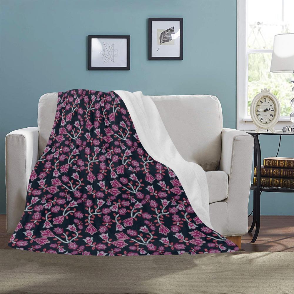 Beaded Pink Ultra-Soft Micro Fleece Blanket 50"x60" Ultra-Soft Blanket 50''x60'' e-joyer 